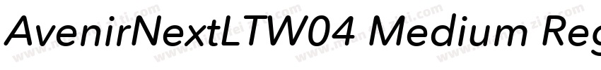 AvenirNextLTW04 Medium Regular字体转换
